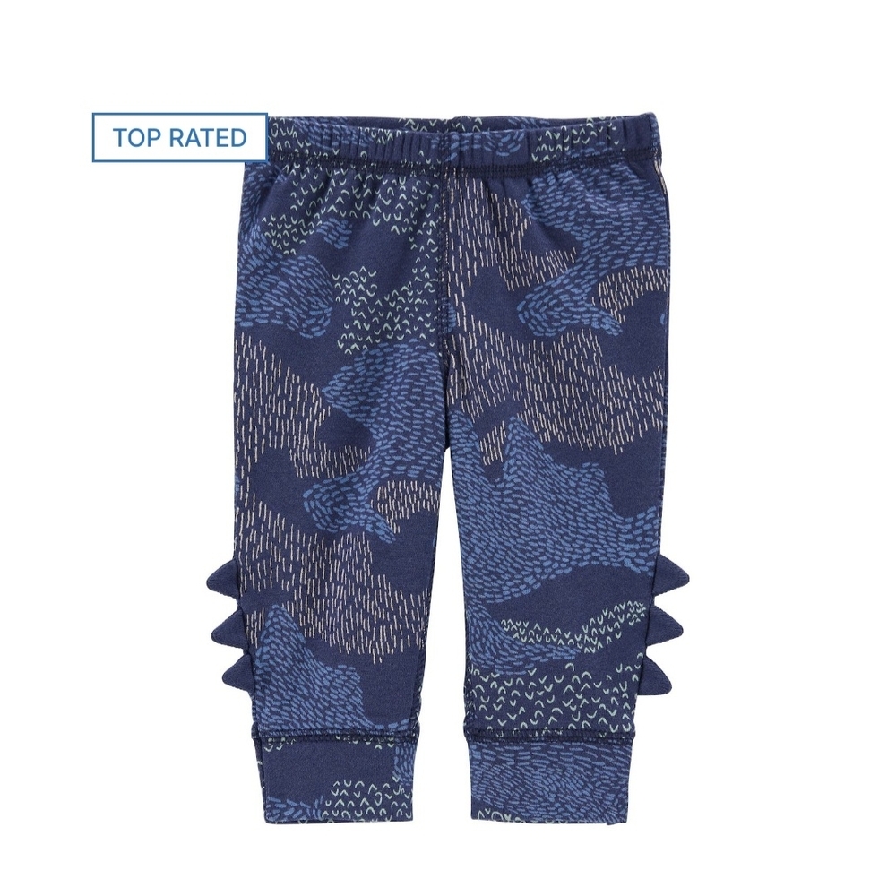 NWT Carter’s Dino Spiked Blue Camo Jogger Pants - NB 🦖
